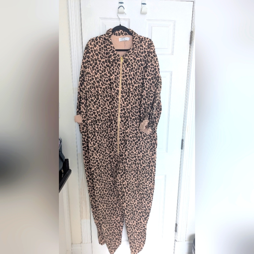 Red Sky Shop Leopard Print Jumpsuit